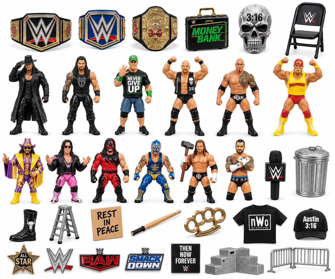 24 doors. 24 legends. All flat acrylic.